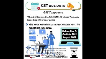 File GSTR-3B Return For the month of July 2022| @TaxFinGyan | #gst #tax #gstr3b #2022 #india #tv