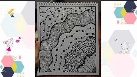 Zentangle pattern part 32| Beginners friendly| SoftLine Studio