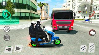Cops Driving a Scooter: City Patrol - Real Motorcycle Simulator #8 - Android Gameplay screenshot 2