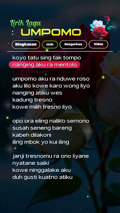 Umpomo #umpomo #lyrics #liriklagu #lirikumpomo #lagujawa