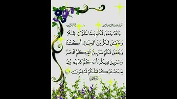 سورة النحل الآية ( 81 )