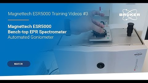 Automated Goniometer for Magnettech ESR5000 | EPR Training Videos #3