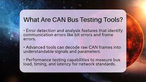 What Are CAN Bus Testing Tools? - Talking Tech Trends