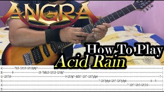 ANGRA - Acid Rain - GUITAR LESSON WITH TABS