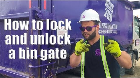 How to Lock and Unlock a Roll Off Bin Gate | Guide by Bins2GO