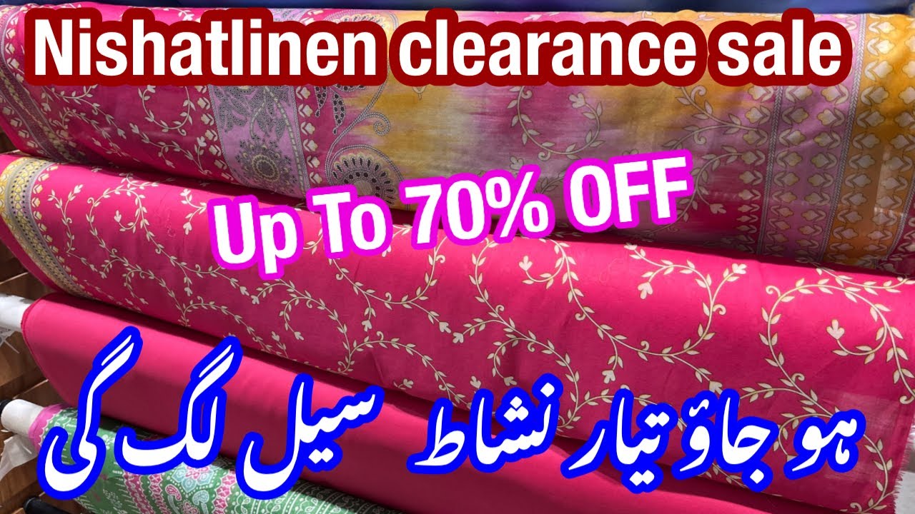 Nishat linen season end sale 2023 Nishat linen Big Summer Sale Upto 70 OFF 2023 YouTube