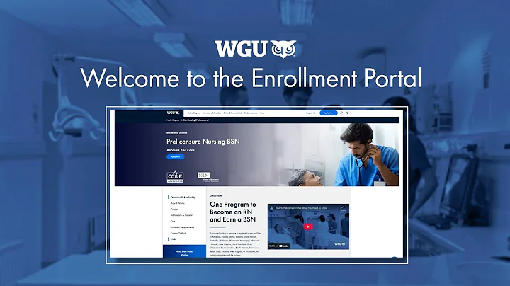 Navigating WGU's Enrollment Portal for the Prelicensure BSN Program