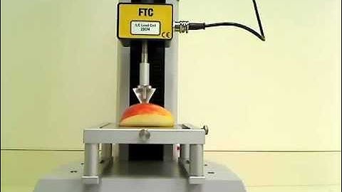 Penetration test on an apple using a Conical Probe