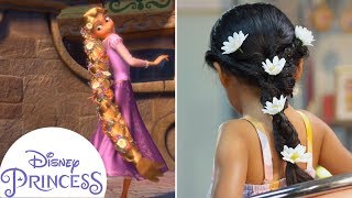 Rapunzel Inspired Hair Tutorial | Disney Princess