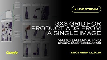 3x3 Grid For Product Ads From A Single Image in ComfyUI
