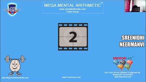 Flash Anzan 3 Digit 50 Numbers 0.6 Seconds Interval