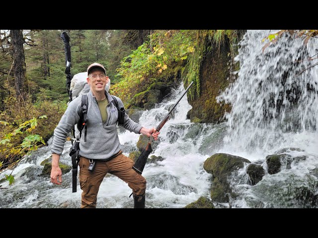 Stranded in Alaska's Rainforest - 3 Days Solo camping class=
