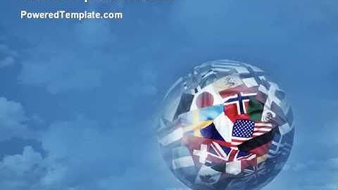 World Flags PowerPoint Template by PoweredTemplate.com