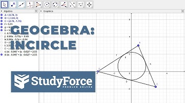 GeoGebra - Creating an Incircle within a Triangle