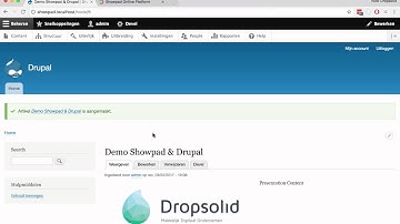 Drupal & Showpad - Short integration demo