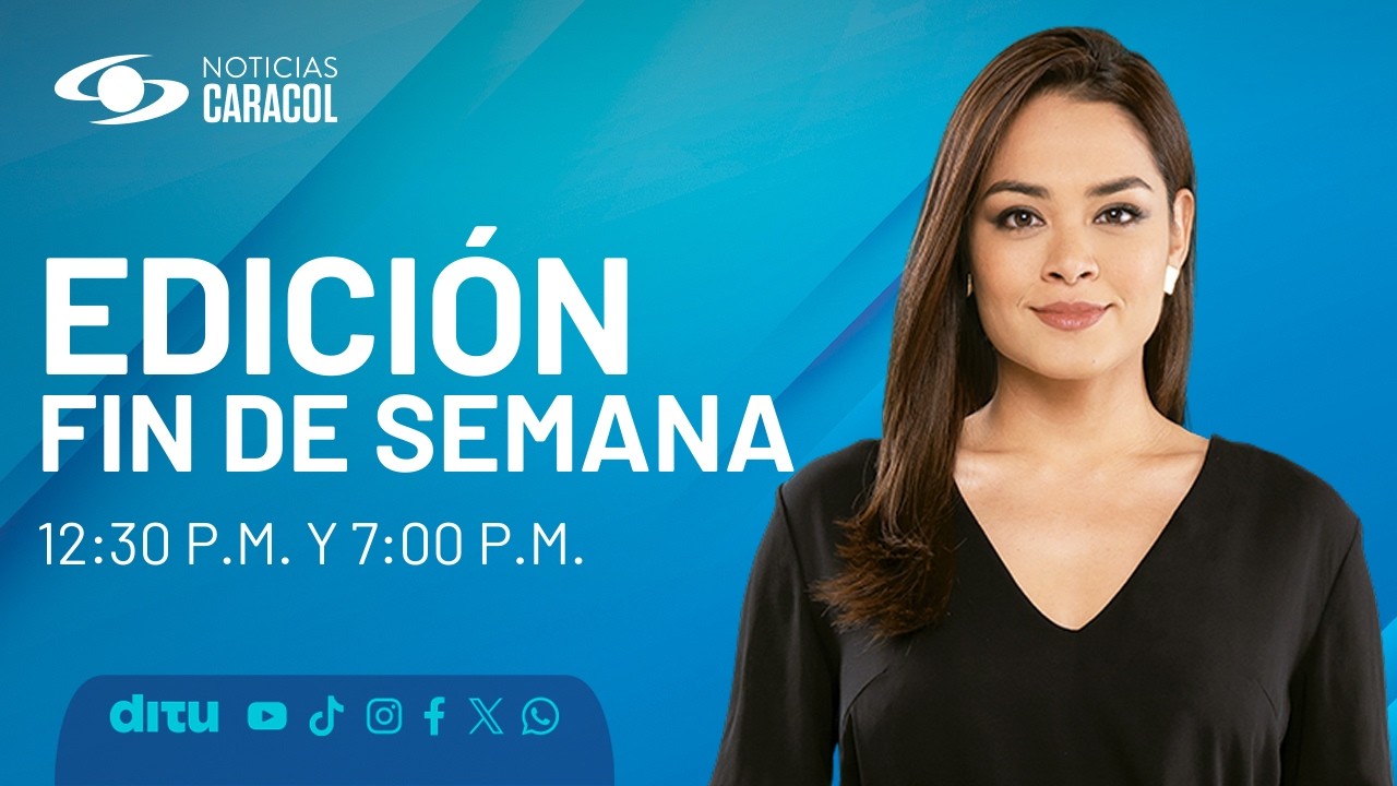 Noticias Caracol | Emisión del mediodía fin de semana (8 de marzo de 2026)