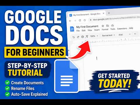 Google Docs Basics for Beginners (Step-by-Step Tutorial)