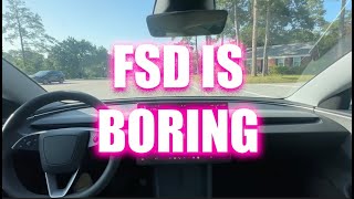 Tesla FSD 13.2.9 | Boring Commute to Work (Reliably Hands-Free)