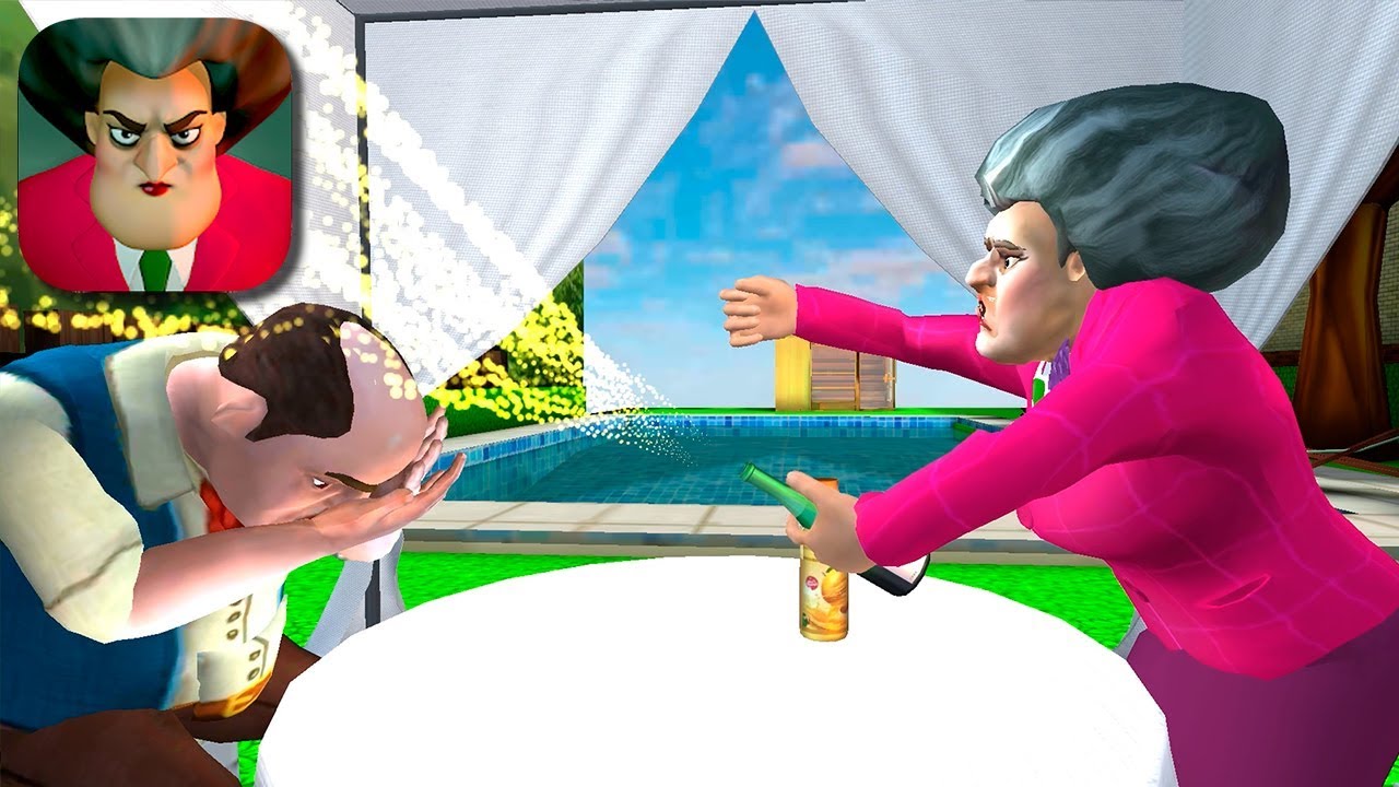 Scary Teacher 3D - Gameplay Walkthrough Part 115 - Poppin Bottle