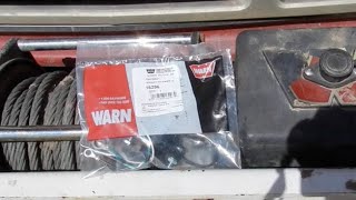 WARN WINCH REPAIR ON THE WRECKER by BSF Recovery Team
