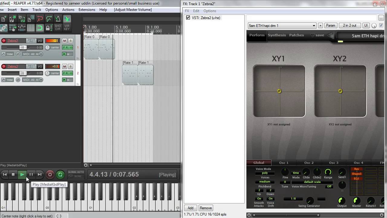 Uhe Zebra - Ethnic Drums Demo