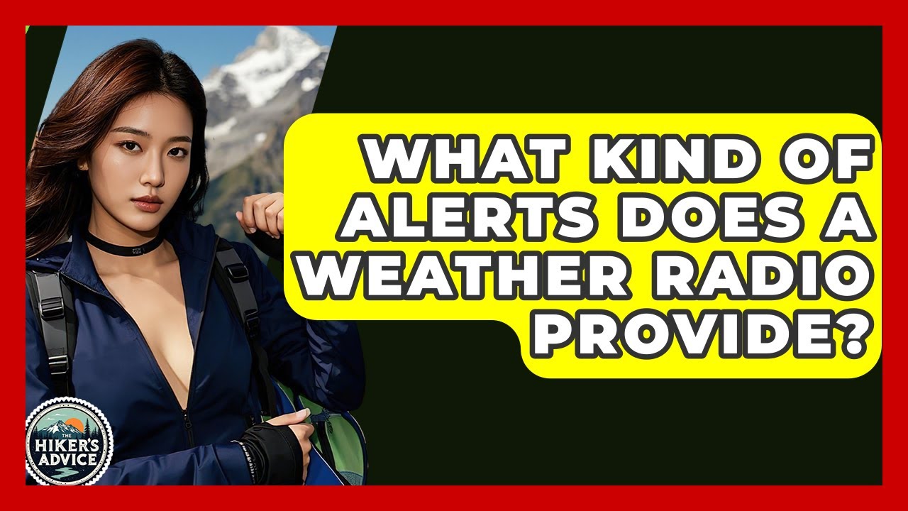 What Kind Of Alerts Does A Weather Radio Provide? - The Hiker's Advice