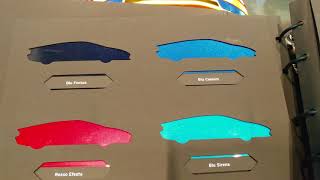 LAMBORGHINI PAINT COLOR CHOICES LEFT SIDE OF BOOK