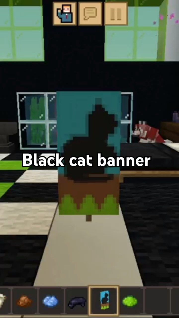 BLACK CAT banner in MINECRAFT #minecraft #tutorial #animals # ...
