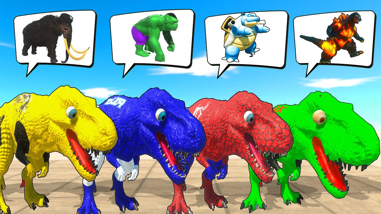 Long Slide Game With Cow Elephant Gorilla Hippopotamus Tiger 3d Animal Game Funny 3d Animals