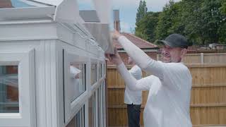 How To Install The End Cap, Gutter And Downpipe To Your Conservatory Conservatoryland
