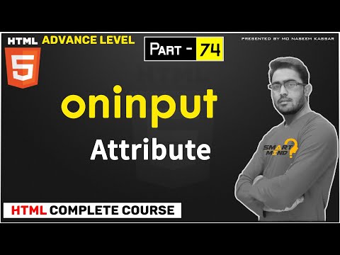 74. What is oninput attribute and how to use oninput attribute in html for beginner in hindi