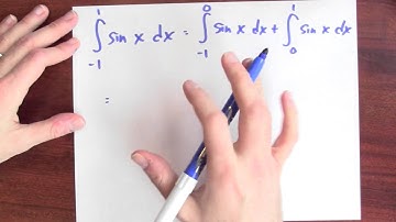 What is the integral of sin x dx from -1 to 1? - Week 11 - Lecture 13 - Mooculus