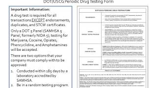 USCG Drug Testing Form screenshot 5