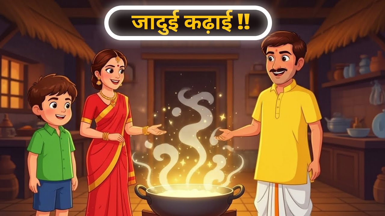 जादुई कड़ाही | JAADUI KADAHI | HINDI KAHANI | CARTOON STORY | CK TOONS