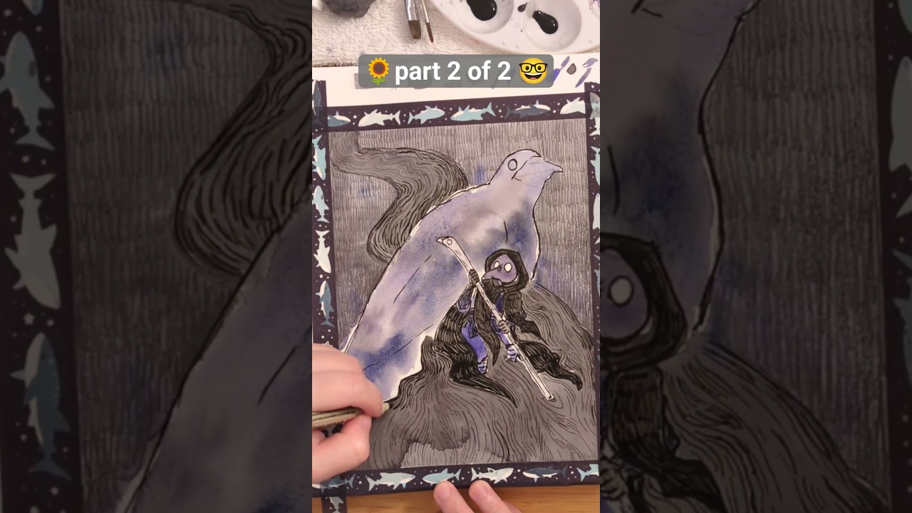 what I've been working on 🖤💜🖤 #art #ink #illustration #sketch #drawing #sketchbook