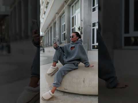 100% передоплата! Костюм спортивний жіночий теплий, худі з вирізом серце з капюшоном, штани, Сірий, S, видео 1