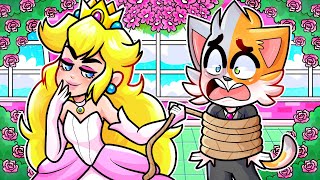 GATITO Y PRINCESA PEACH POR FIN SE CASAN! 😱😍 ¿ME RINDO A SU AMOR? 🥺 GATORONRON MINECRAFT ROLEPLAY