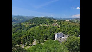 Castillo Del Bosque La Zoreda Desde El Aire. Oviedo Hotel Restaurante Bodas Spa Terraza