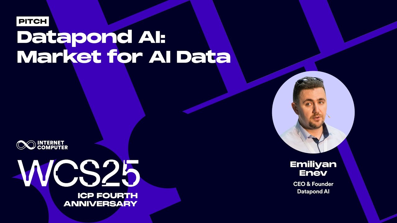 Datapond AI: Market for AI Data  | Emiliyan Enev at WCS25