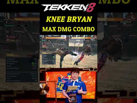 Every Bryan Combo does 90 + Damage😱 #tekken8 #tekken7 #tekken #shorts #knee #bryan  #gaming #鉄拳8 #yt
