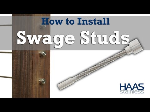 How to Install HAAS Stainless Swage Studs - DIY Cable Railing