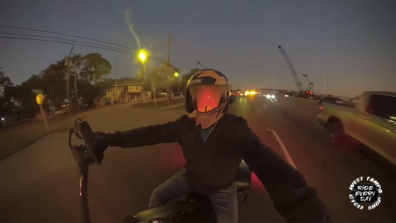 Clock out. Helmet on. Stress off. 🌅🏍️