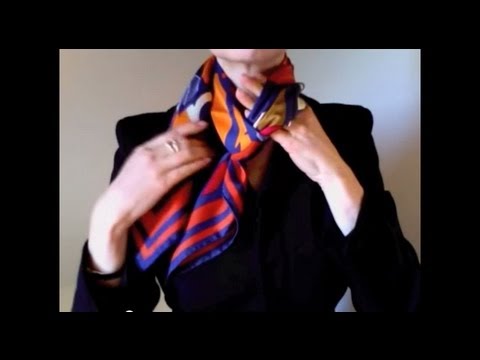 How-to wear scarves - Hermes scarf in a 