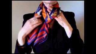 how to tie hermes silk scarf