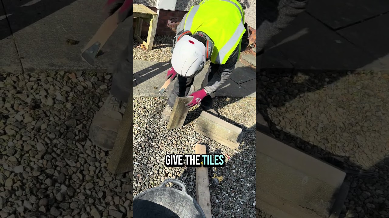 Roof repair work in Errol, Perthshire, Scotland