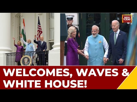 Modi In US | PM Modi, US President Biden Share Warm Embrace At White House