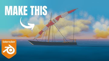 Studio Ghibli style ocean scene in Blender Tutorial/The Boy and The Heron