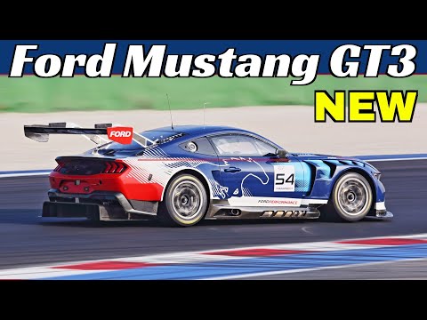 NEW 2024 Ford Mustang GT3 Testing at Misano Circuit - 5.4-Litre Naturally Aspirated V8 Engine Sound!