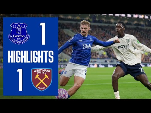 Extended Highlights: EVERTON 1-1 WEST HAM