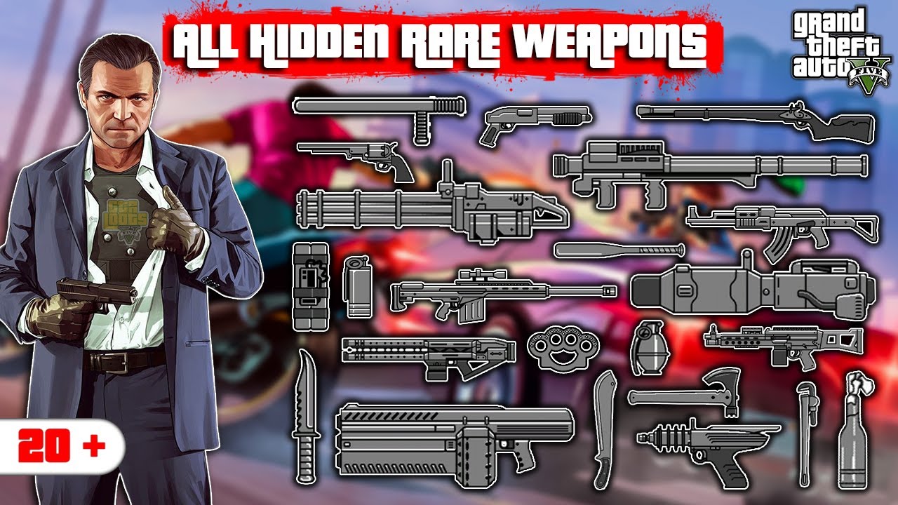 GTA 5 - All Secret and Rare Weapon Locations (Rail Gun, Up-n Atomizer & more)